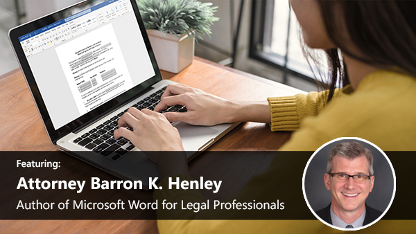 Microsoft Word for Legal Professionals Image